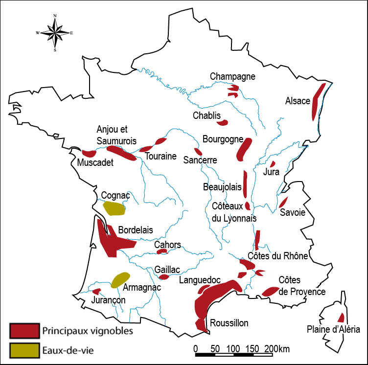map of france wine regions